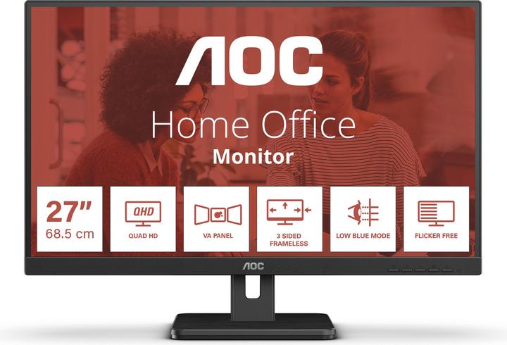 Actual product image AOC Q27E3UAM (2560 x 1440 pixels, 27")