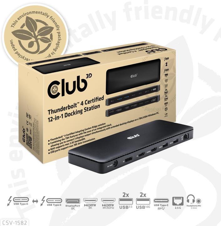Produktbild Club 3D CSV-1582 (Thunderbolt, 11 Ports)