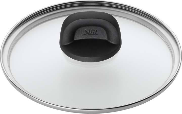 Produktbild Silit Kochtopf Bratentopf Induktion 20cm Glasdeckel 2,4l Modesto Line Silargan schwarz (20 cm, Kochtopf, Edelstahl)
