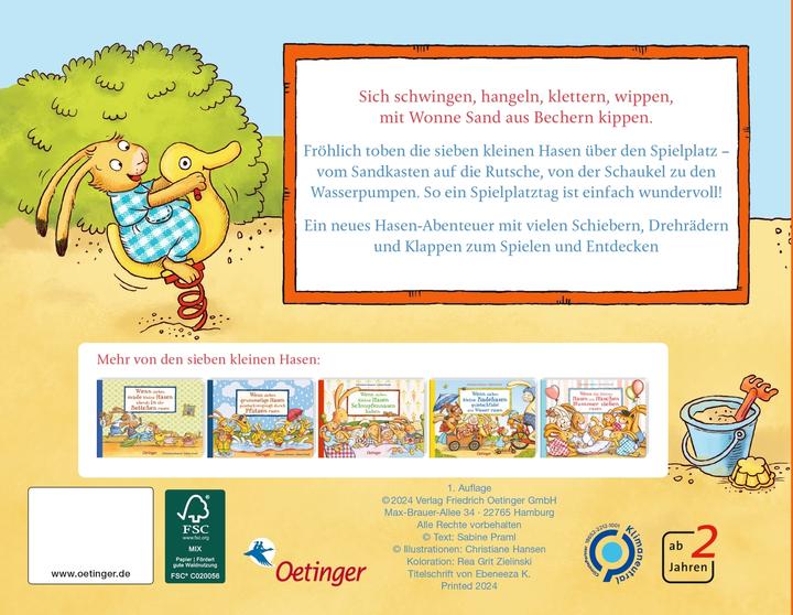 Actual product image When seven little rabbits race across the playground (German)