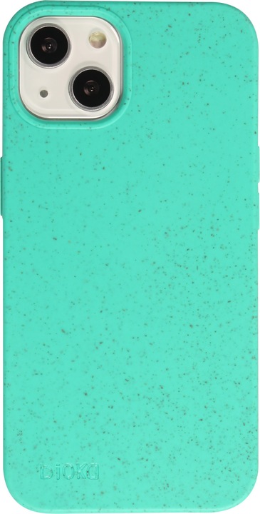 Actual product image Bioka Coque biodégradable et compostable Eco-Friendly Turquoise (Apple iPhone 14)