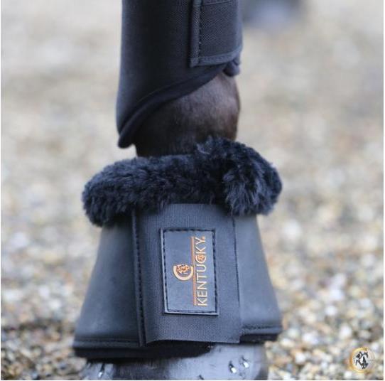 Actual product image Kentucky Horsewear Hoof Bells Leather Sheepskin