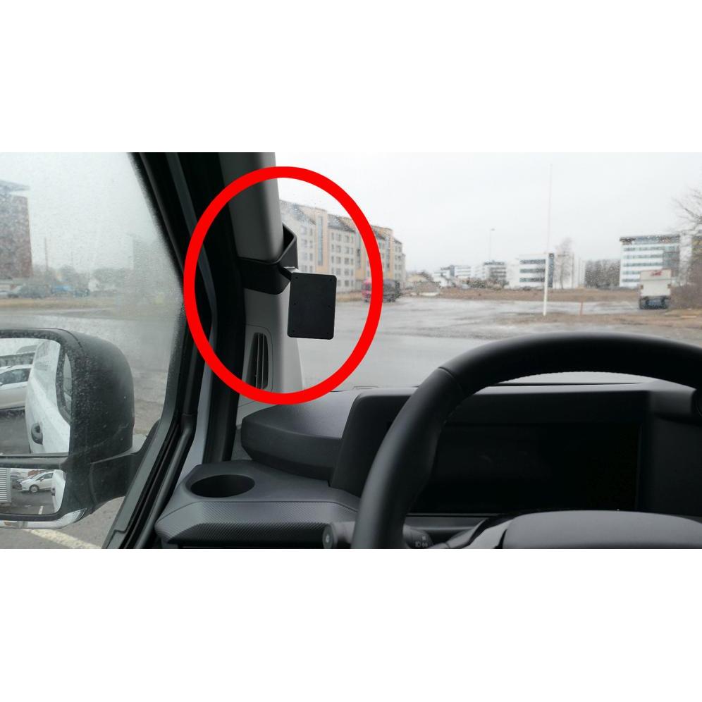Brodit ProClip Ford Transit Custom Bj. 24, Smartphone Halterung, Schwarz
