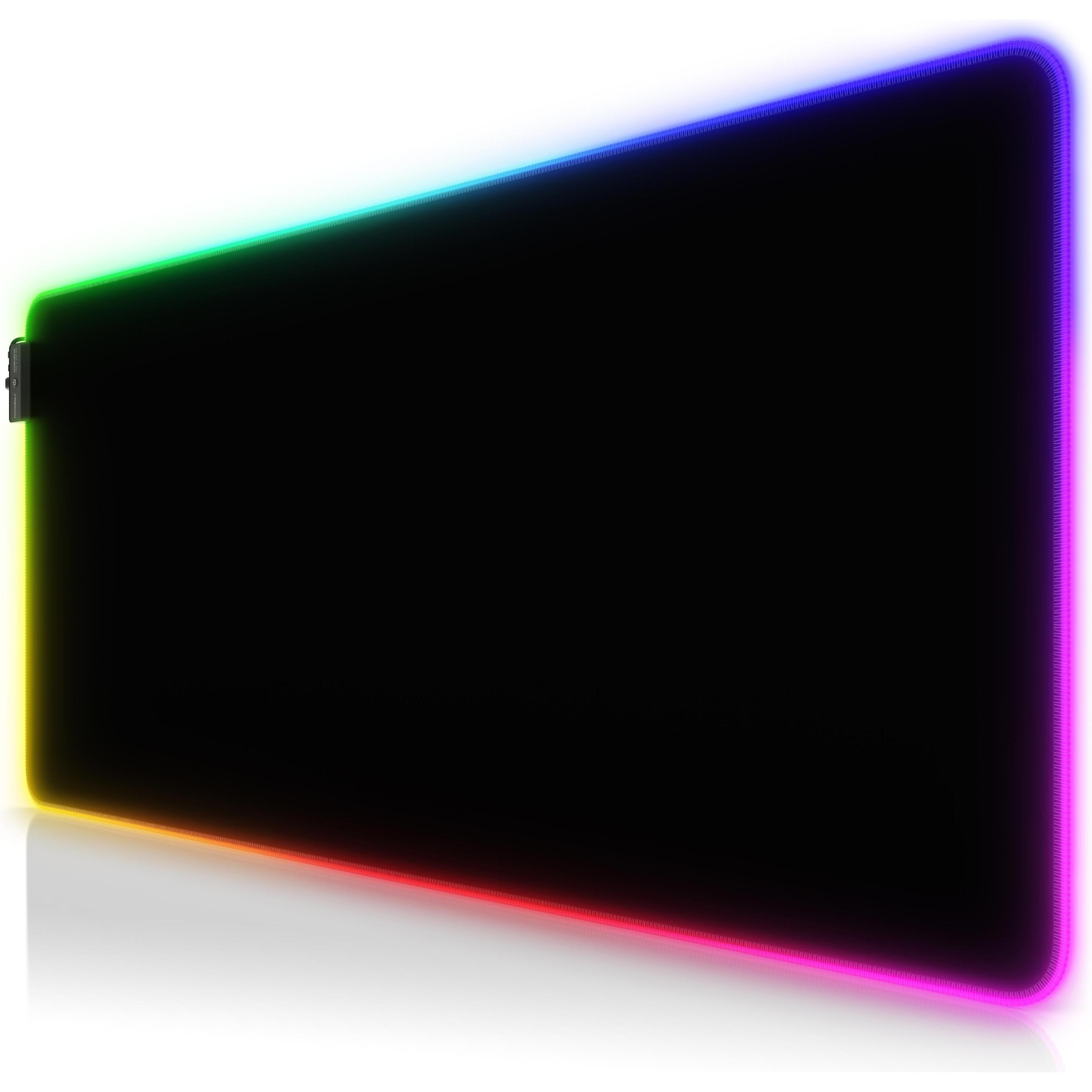 Titanwolf RGB Gaming Mauspad, Mausmatte 900 x 400 mm, verbessert Präzision & Geschwindigkeit, schwarz (XXL), Mausmatte, ...