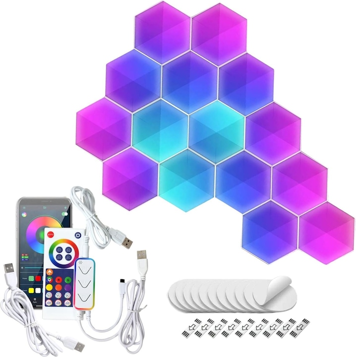 Produktbild Hermex Hexagon-Lichtpaneele