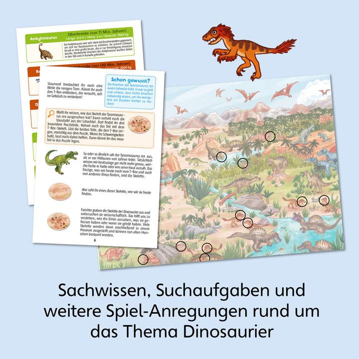 Actual product image Kosmos Knowledge puzzle What is What Junior - Discover the dinosaurs (54 pieces)