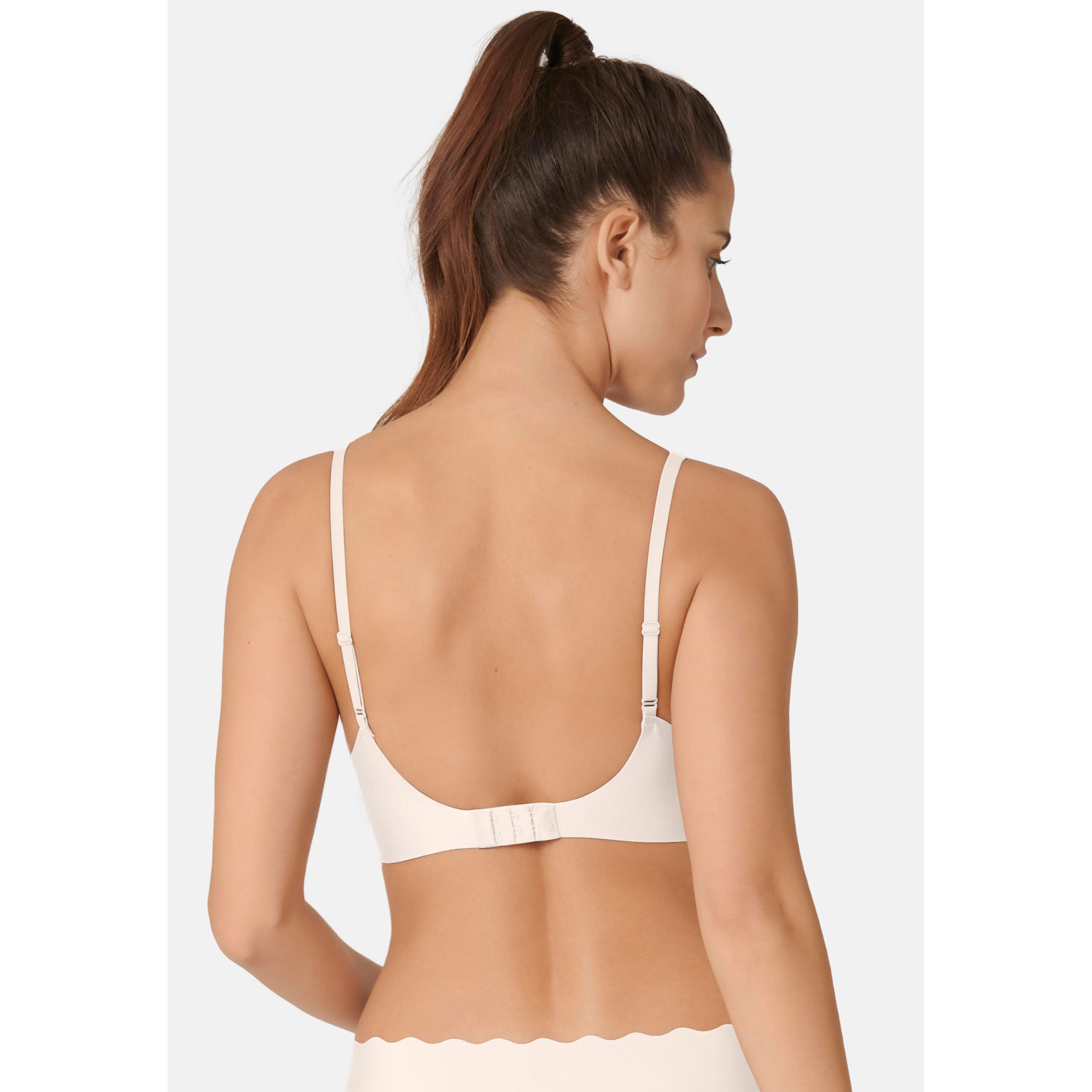 Thumbnail - Sloggi, BH, Bustier Sportlich Stretch Zero Feel Wavy Bralette, Weiss, (XS, Einzelpack)