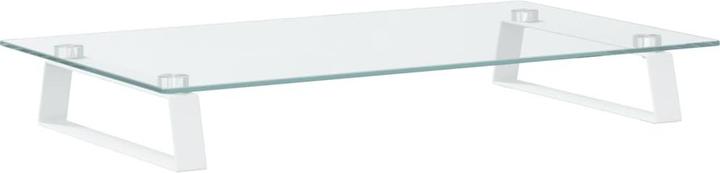 Actual product image VidaXL Monitor stand white 60x35x8 cm tempered glass and