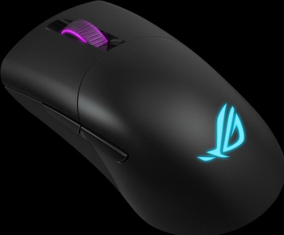 Produktbild ASUS Gaming-Maus ROG KERIS RGB - schwarz (Kabellos, Kabelgebunden)