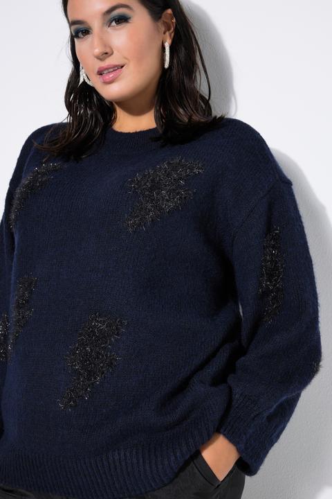 Produktbild Studio Untold Pullover, Oversize Shape, Glitzer-Motive (42, 44)