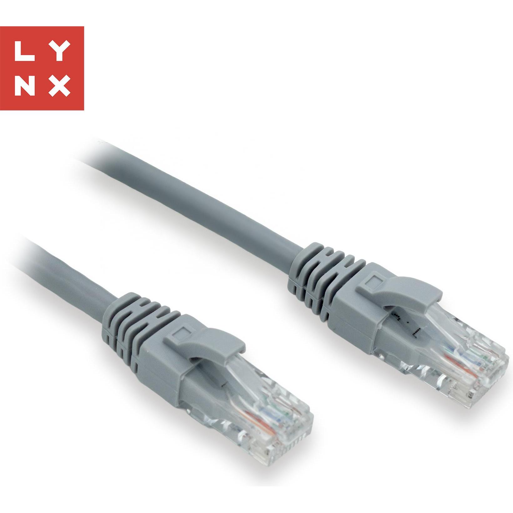 Lynx Cs LYNX cavo patch UTP Cat6, PVC, 10m, šedý (CAT6, 10 m), Cavo di rete