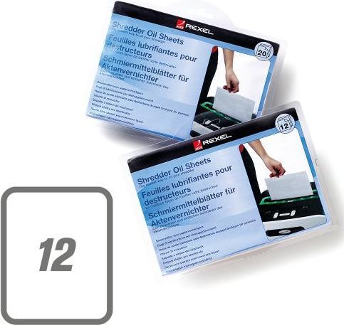 Actual product image Rexel Lubricant sheets for document shredders