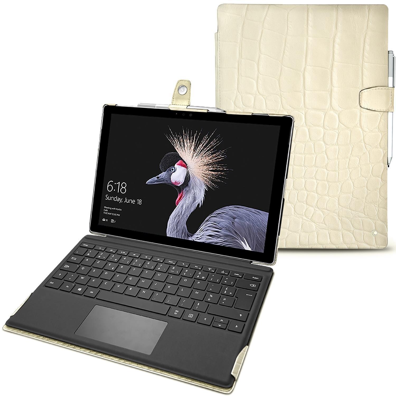 Noreve Lederschutzhülle (12.30", Microsoft), Notebooktasche, Beige