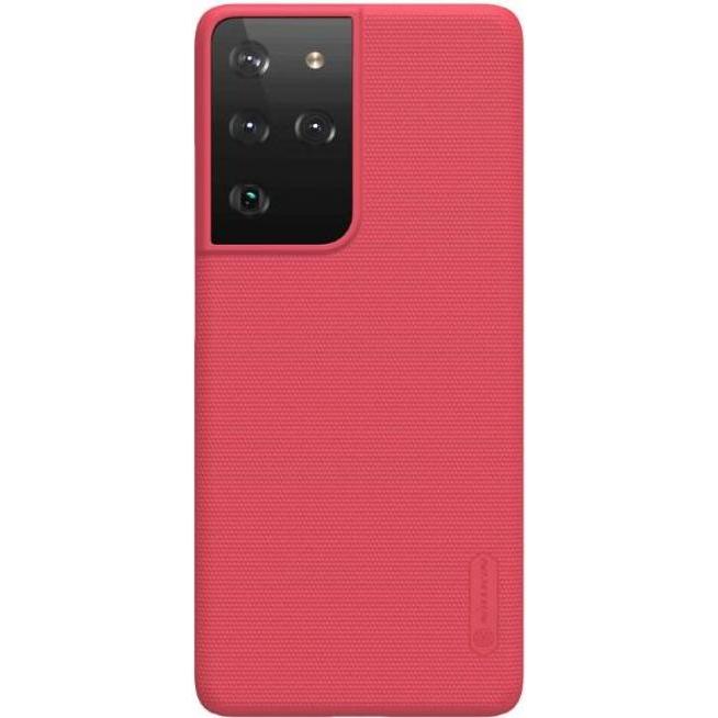 Nillkin Super Frosted Shield Series (Samsung Galaxy S21 Ultra), Smartphone Hülle, Rot