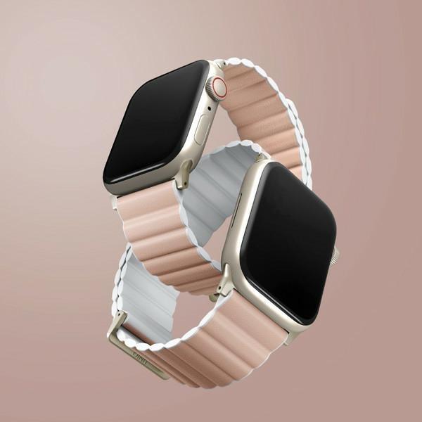 Produktbild Uniq pasek Revix Premium Apple Watch Series 1/2/3/4/5/6/7/8/SE/SE2 38/40/41mm Edition Reversible Mag (38 mm, 41 mm, 40 mm, ecological leather, Plastic, Silicon)