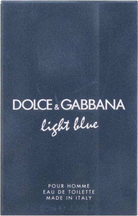 Actual product image Dolce & Gabbana light blue (Eau de toilette, 125 ml)