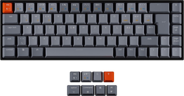 Image du produit Keychron K6 (CH, Filaire, Sans fil)