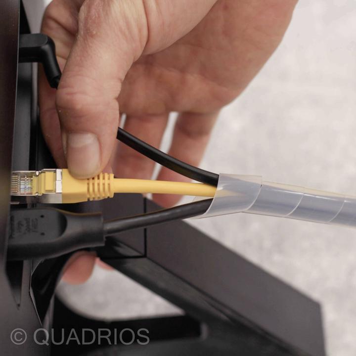 Produktbild Quadrios 2111C143 Spiralschlauch 12 bis 70 mm Weiss 1 Set (Kabelspiralschlauch, 1000 cm)