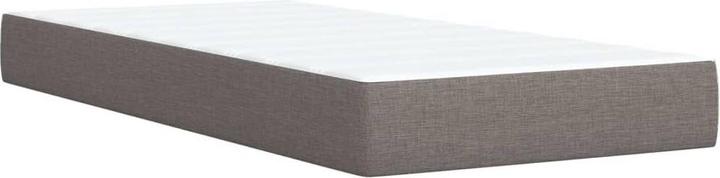 Produktbild vidaXL Boxspringbett Polsterbett Bett Einzelbett Matratze Taupe 80x200cm Stoff (80 x 200 cm)