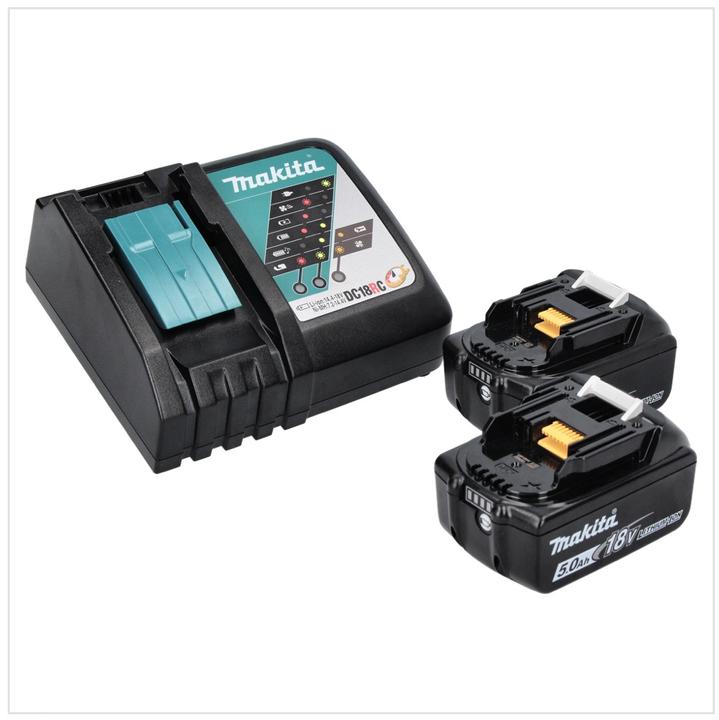 Produktbild Makita DHP 482 RT Akku Schlagbohrschrauber 18 V 62 Nm + 2x Akku 5,0 Ah + Ladegerät (Akkubetrieb)