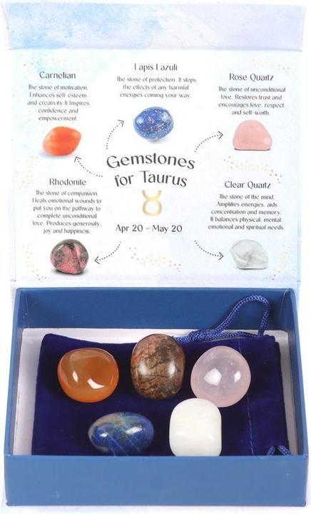Actual product image Something Different Taurus Tumbled Stone Set (Pack of 5)
