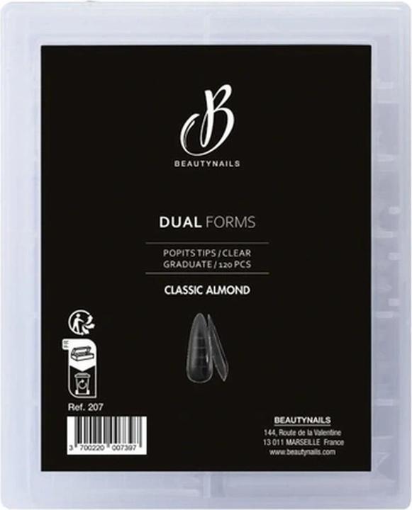Actual product image Beautynails Bna Tips Dual Forms Classic Almond (Artificial nails)