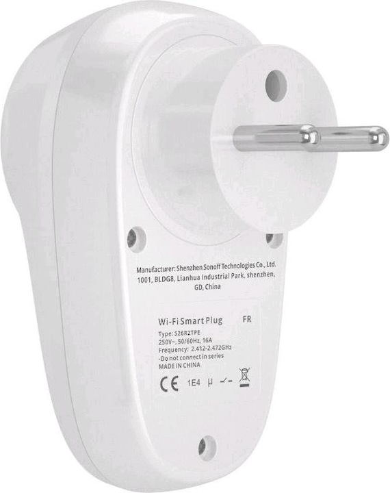 Actual product image Sonoff Wi-Fi Smart Plug S26R2TPE-FR