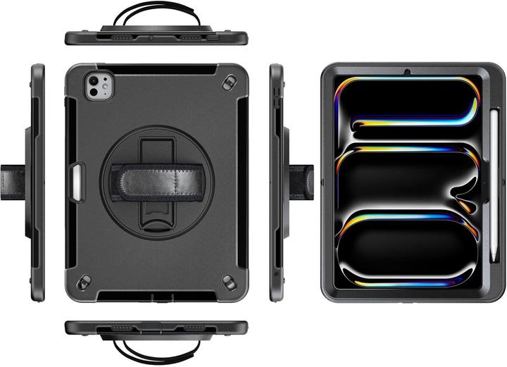 Actual product image JT Berlin Rugged Kickstand & Handstrap Case| Apple iPad Pro 11 2024| black| bulk| (30017) (Apple iPad Pro 11 2024, Apple iPad Pro 11 2025)