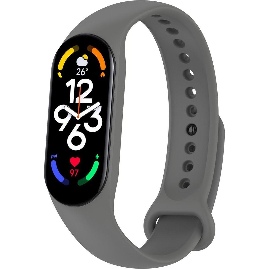 König Design Sport Ersatz Armband für Xiaomi Mi Band 5 7 6 NFC Amazfit Band 5 Loop Silikon (Silikon, Mi Band 7, Mi Band ...