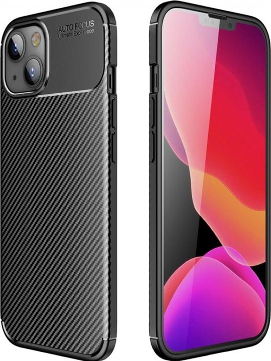 Produktbild Screenguard Apple iPhone 13 Hülle Carbon Design TPU Case (Apple iPhone 13)