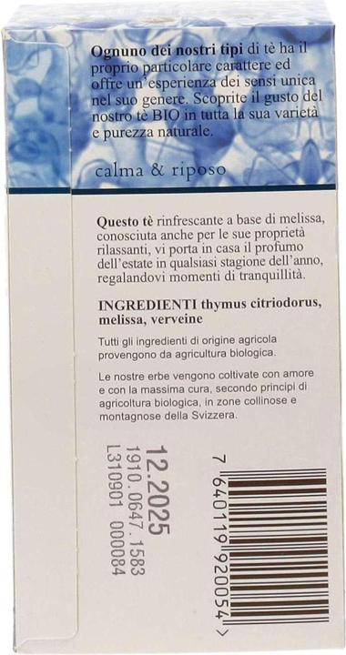 Produktbild Swisstea Melissen Tee Mönch