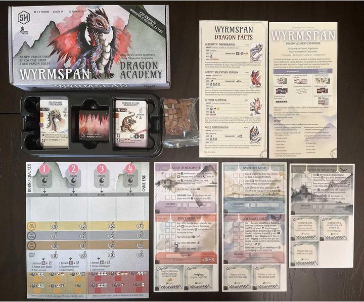 Produktbild Asmodée Wyrmspan Dragon Academy (Englisch, 1 - 5 Spieler)