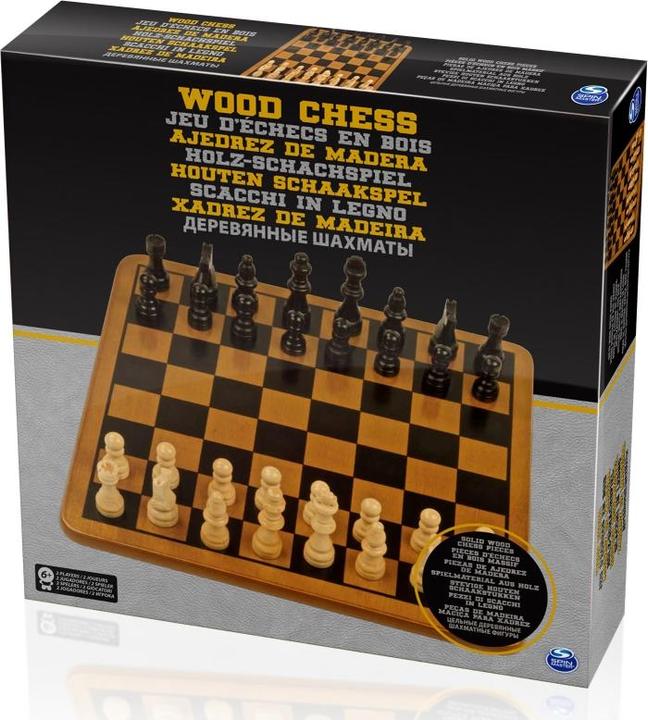 Spin Master CARDINAL GAMES Wood Chess, 6033302 (Multilingual)