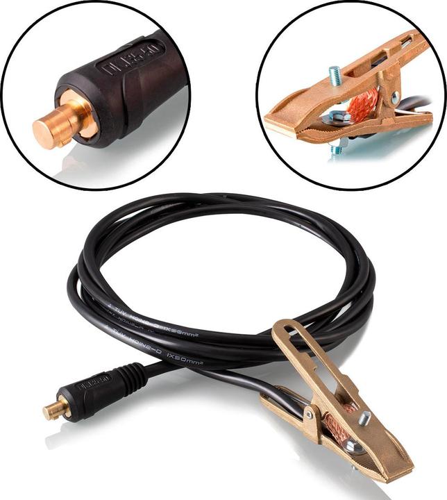 Produktbild Stahlwerk Massekabel 500 Ampere 3 Meter Kupfer Schweisskabel