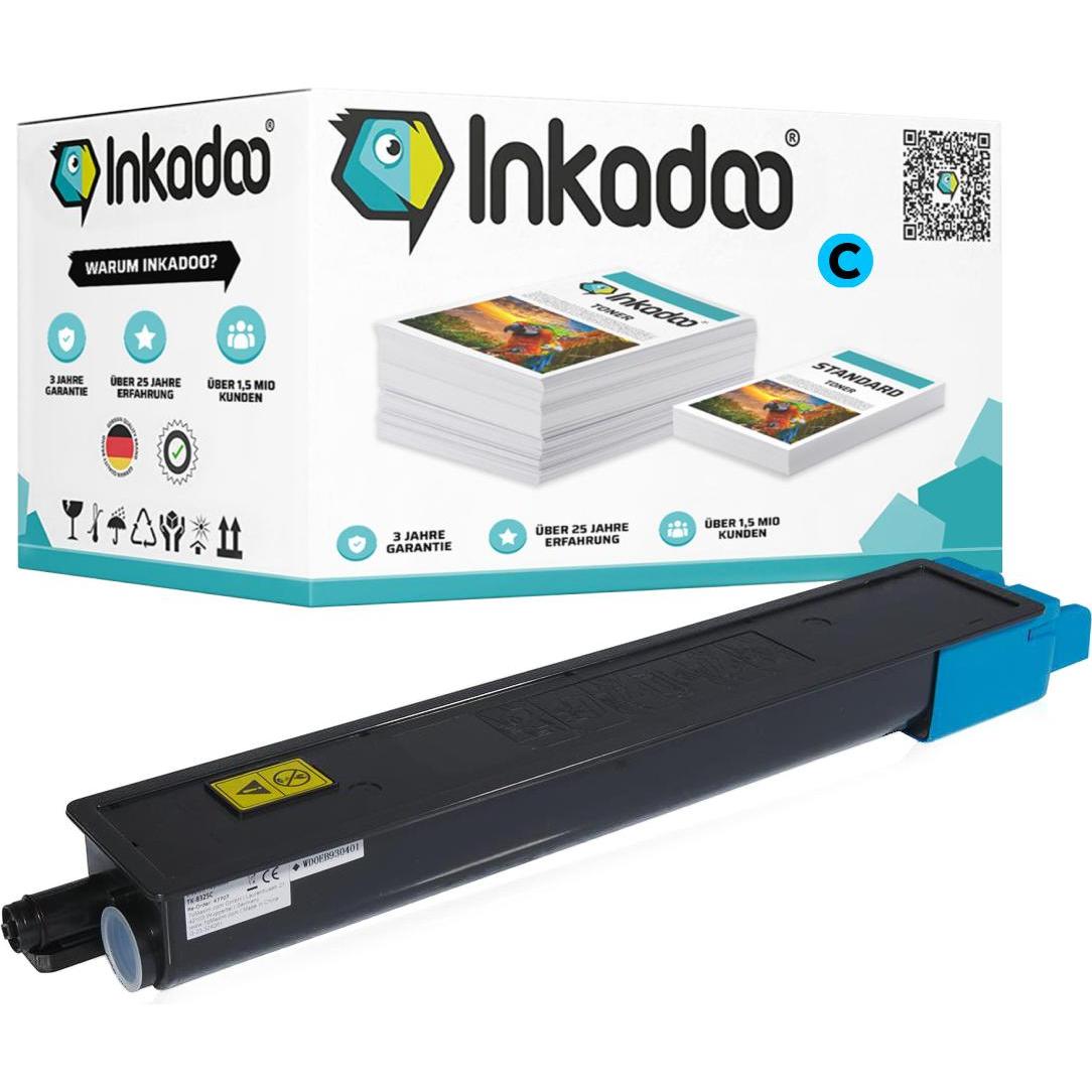 Inkadoo, Toner, Toner kompatibel zu Kyocera 1T02NPCNL0 / TK-8325C Toner, cyan Cyan (C)