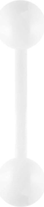Produktbild Star Piercing Micro Banane Pure White mit Kugel (ohne Messing, Chirurgenstahl 316L)