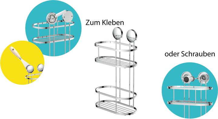 Produktbild Eisl Dusch-Wandablage 2 Etagen (22 x 11 x 34 cm)