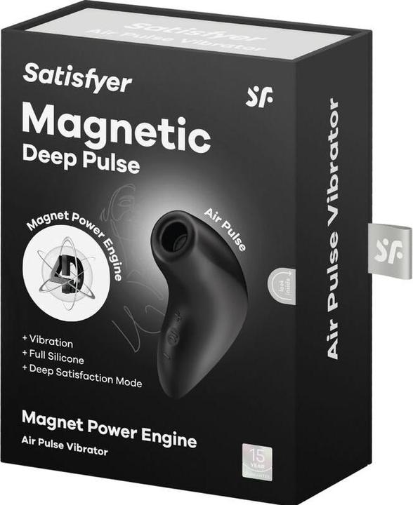Actual product image Satisfyer Magnetic Deep Pulse Air Pulse Vibration Black