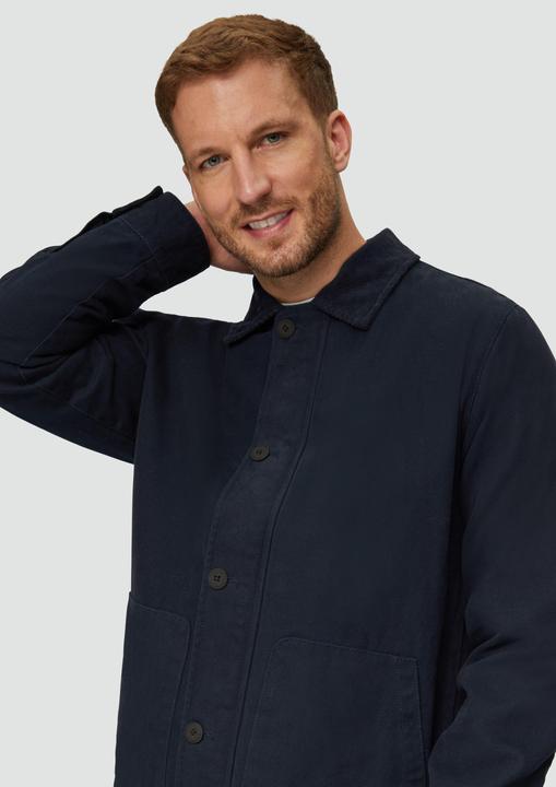 Actual product image S.Oliver Outdoor-Jacke Canvas-Jacke mit Cordkragen (XXL)