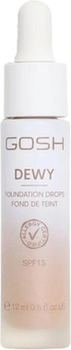 Actual product image Gosh Copenhagen Dewy Foundation Drops 010 Deep - 15ml