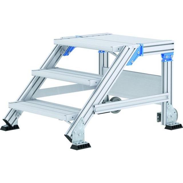 Zarges, Scala a pioli, Pedana a gradini, larghezza gradini (Ponteggio, 100 cm)