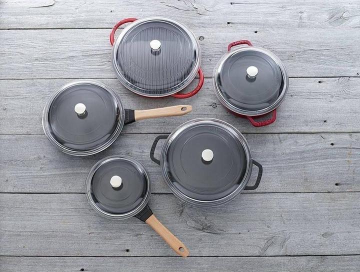 Actual product image Staub Curved glass lid, 20 cm, round | Glass | Transparent (20 cm, Glass)
