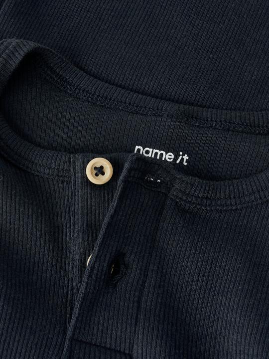 Actual product image Name it Buttoned ribbed top with long sleeves (116)