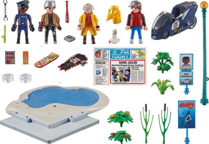 Immagine prodotto Playmobil Ritorno al Futuro Parte II Inseguimento con Hoverboard (70634, Playmobil Ritorno al futuro)