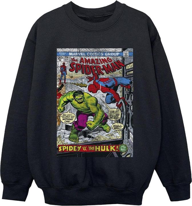 Actual product image Boys Spider-Man VS Hulk Cover Sweatshirt (128)