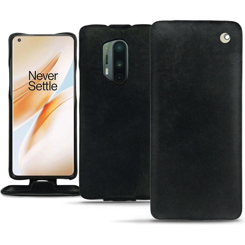 Thumbnail - Noreve Lederschutzhülle vertikal (OnePlus 8 Pro), Smartphone Hülle, Schwarz