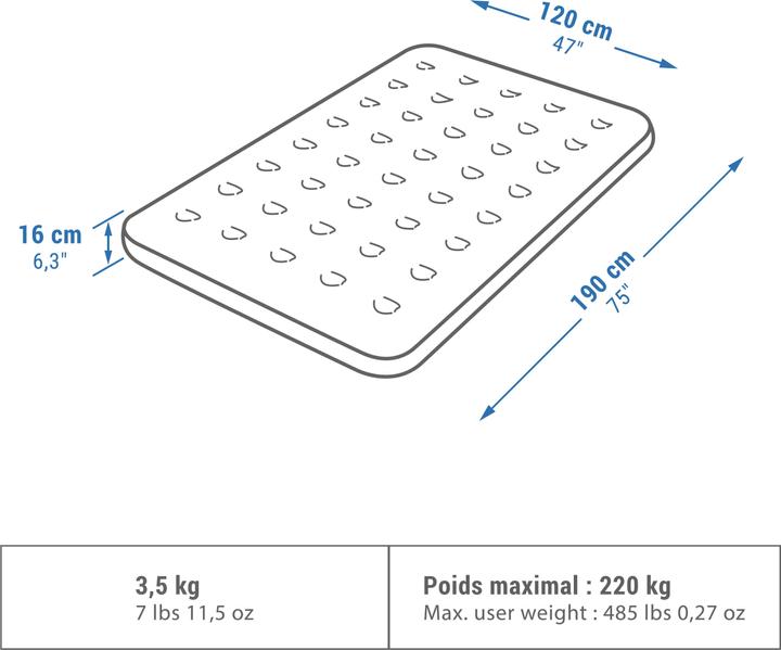Produktbild Quechua AIR BASIC 120