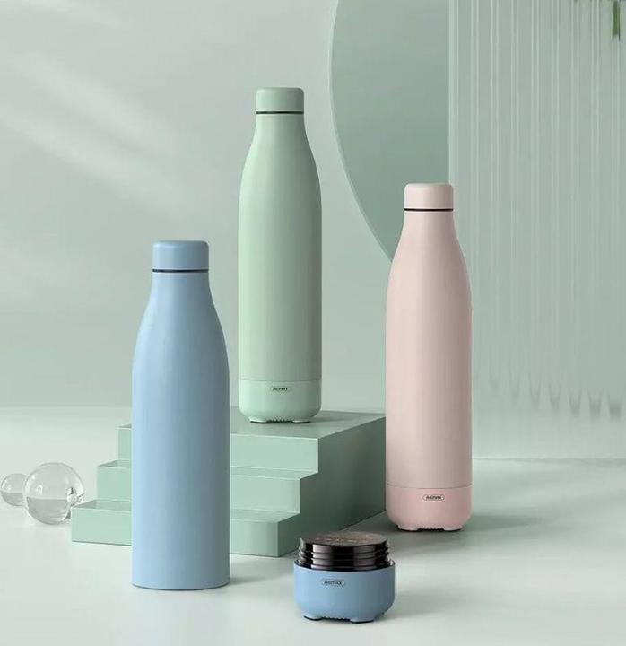 Actual product image Remax Wireless Bluetooth 5.0 Speaker with Thermos, 500 ml Blue Cup (RB-M5) (5 h)