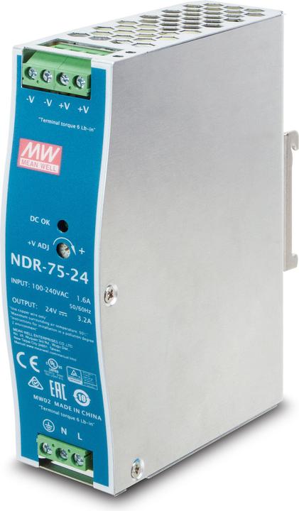 Image du produit Planet Technology Corp. alimentation Din-Rail 75 watts, 24V (75 W)