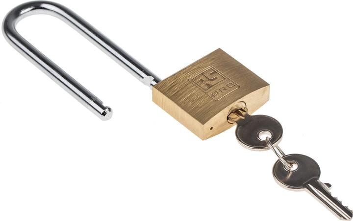 Produktbild RS PRO Solid Brass Long Shacke Padlock 40 mm